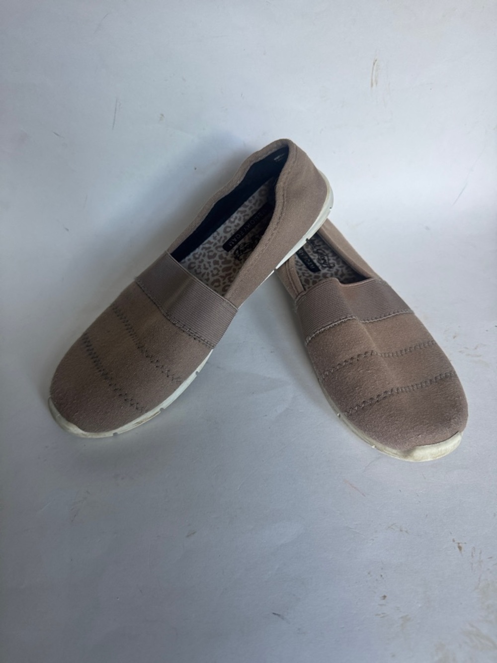 FADED GLORY Slip On Loafers Shies Tan Size 7 GUC